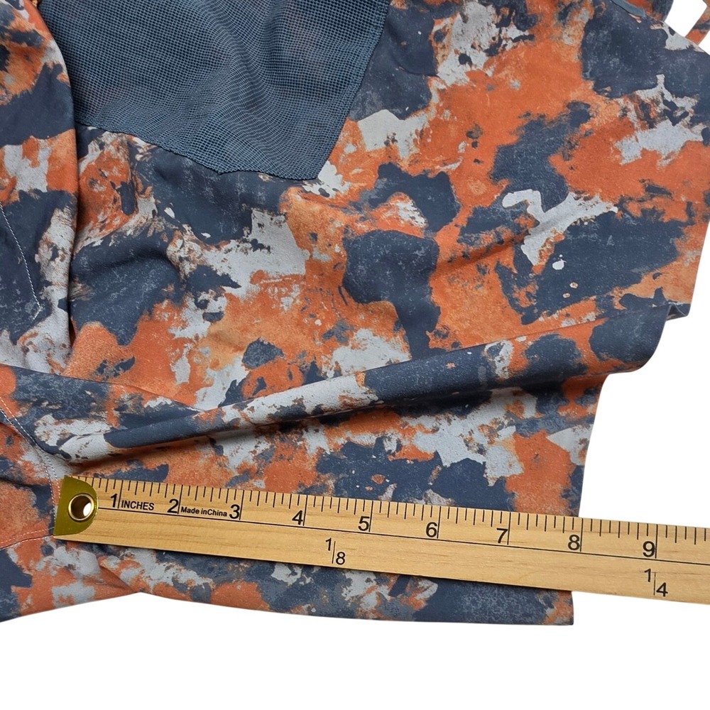 Lululemon Mens Camo Athletic Shorts Orange Blue Mesh Pocket LM7B06S Size M - Picture 11 of 11